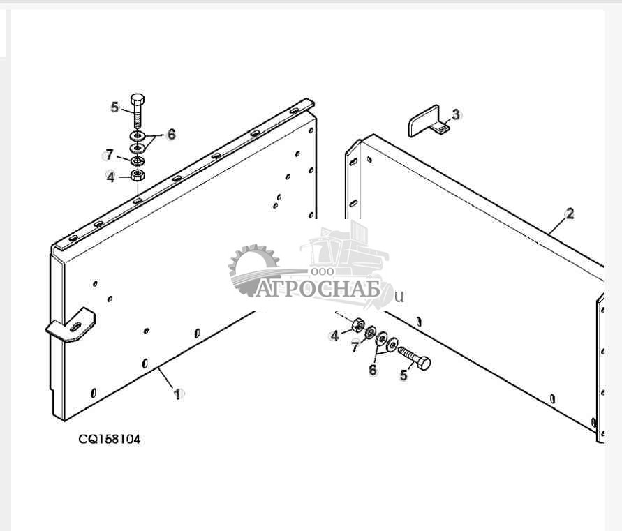 Дверца соломоизмельчителя 